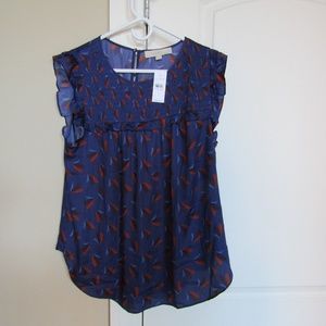 SOLD NWT Loft Printed Top